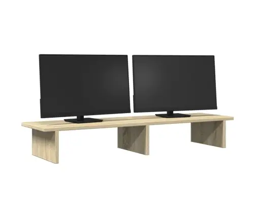 Monitoriaus Stovas, Ąžuolo, 100X27X15cm Apdirbta Mediena