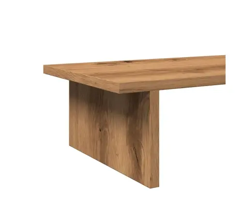 Monitora Paliktnis, Koka Krāsa, 100X27X15 Cm, Inženierijas Koks Vidaxl