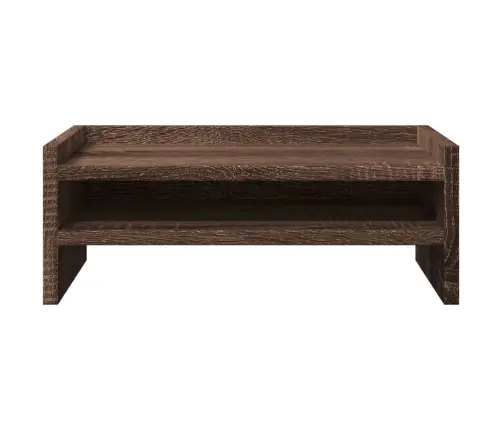 Monitoriaus Stovas, Rudas Ąžuolo, 42X24X16cm Apdirbta Mediena