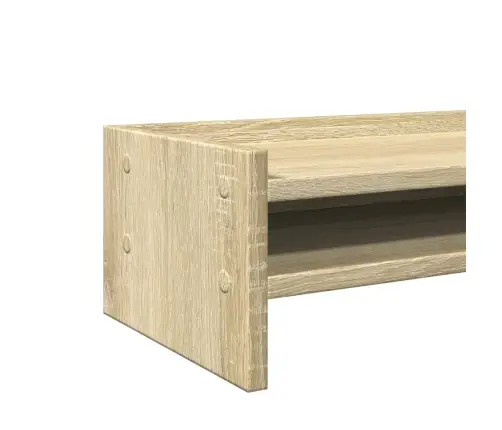 Monitoriaus Stovas, Ąžuolo, 100X24X16cm Apdirbta Mediena