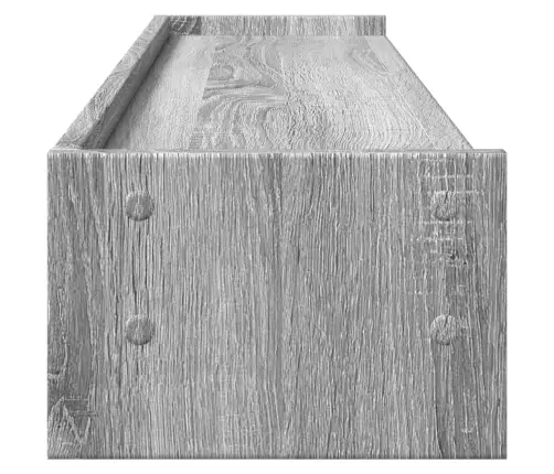 Monitora Paliktnis, Pelēka Ozola, 100X24X16 Cm, Konstruēts Koks Vidaxl