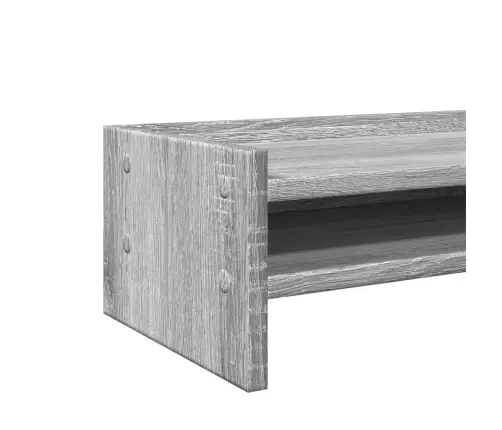 Monitora Paliktnis, Pelēka Ozola, 100X24X16 Cm, Konstruēts Koks Vidaxl