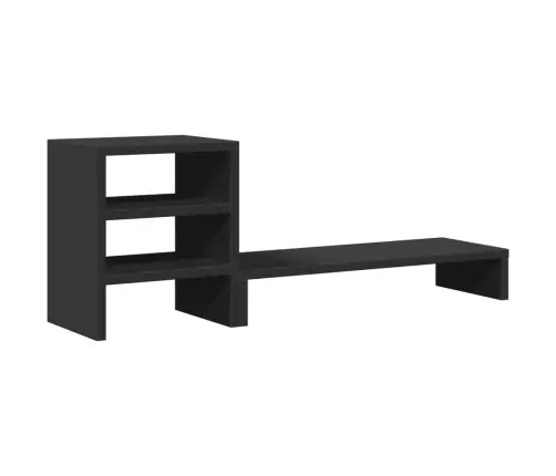 Monitoriaus Stovas Su Lentyna, Juodos Spalvos, Apdirbta Mediena