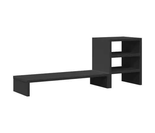 Monitoriaus Stovas Su Lentyna, Juodos Spalvos, Apdirbta Mediena