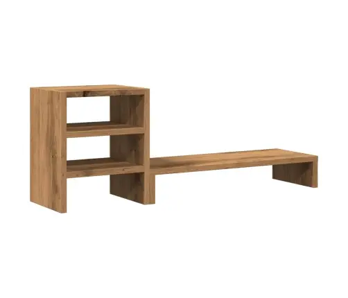 Monitora Statīvs Ar Galda Organizatoru, Konstruēts Koks Vidaxl