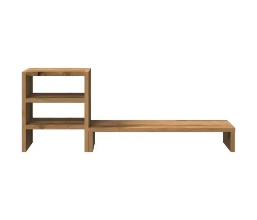 Monitora Statīvs Ar Galda Organizatoru, Konstruēts Koks Vidaxl