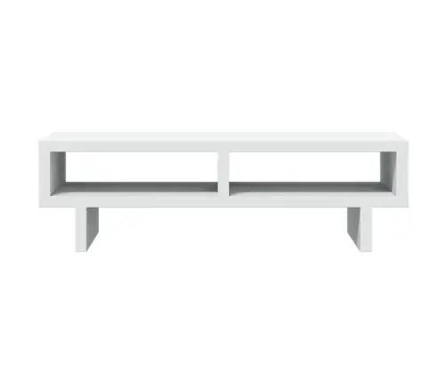 Monitora Paliktnis, Balts, 50X27X15 Cm, Inženierijas Koks Vidaxl