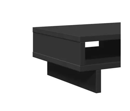 Monitora Paliktnis, Melns, 50X27X15 Cm, Inženierijas Koks Vidaxl