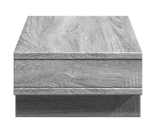 Monitora Paliktnis, Pelēka Koka, 50X27X15 Cm, Inženierijas Koks Vidaxl