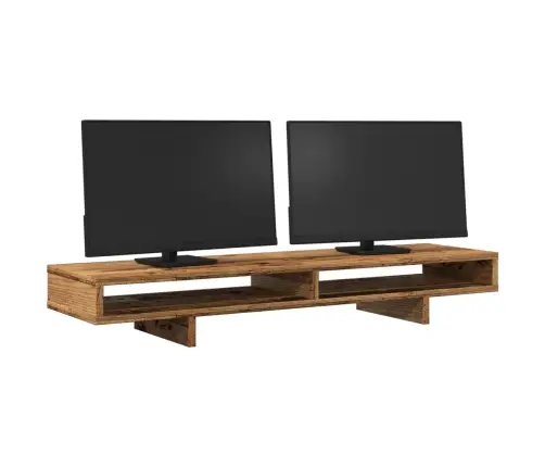 Monitora Paliktnis, Veca Koka, 100X27X15 Cm, Inženierijas Koks Vidaxl