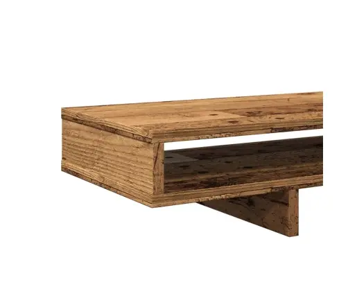 Monitora Paliktnis, Veca Koka, 100X27X15 Cm, Inženierijas Koks Vidaxl