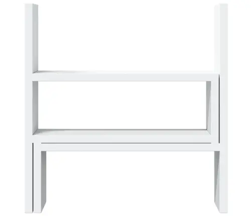 Galda Organizators, Regulējams, Balts 40X17X41 Cm Vidaxl