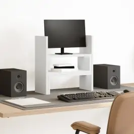 Galda Organizators, Regulējams, Balts 40X17X41 Cm Vidaxl