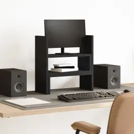 Galda Organizators, Regulējams, Melns, 40X17X41 Cm Vidaxl