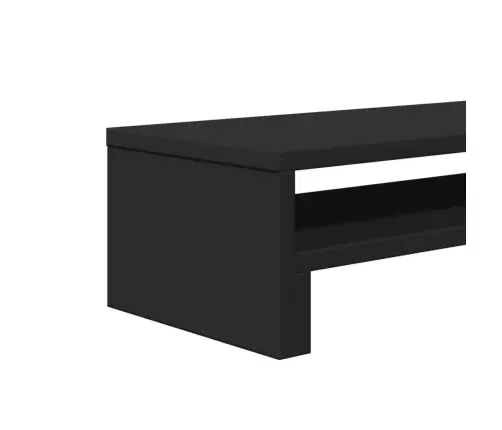 Monitoriaus Stovas, Juodas, 54X22X15cm Apdirbta Mediena