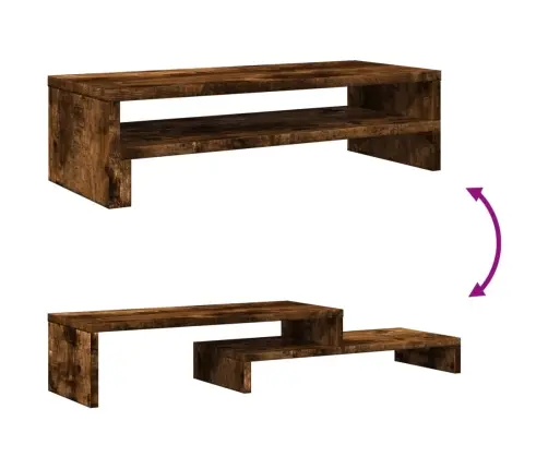 Monitora Paliktnis, Ozolkoka, 54X22X15 Cm, Konstruēts Koks Vidaxl