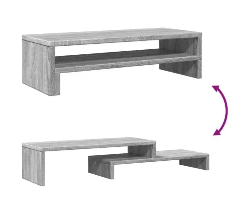 Monitorialus, Hall Sonoma Tamm, 54X22X15 cm Tehispuit