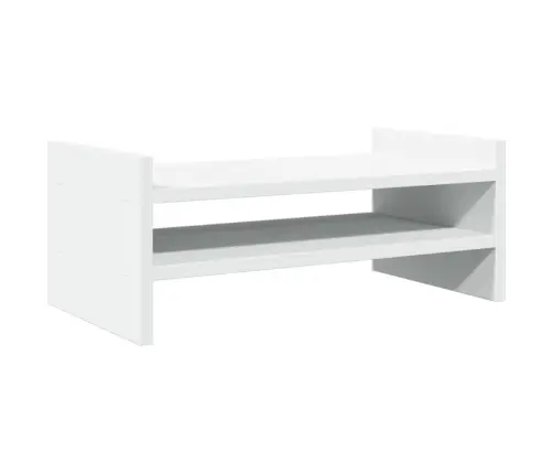 Monitora Paliktnis, Balts, 50X27X20 Cm, Konstruēts Koks Vidaxl
