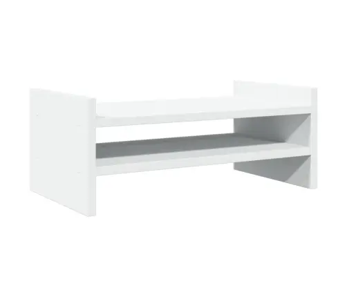 Monitora Paliktnis, Balts, 50X27X20 Cm, Konstruēts Koks Vidaxl