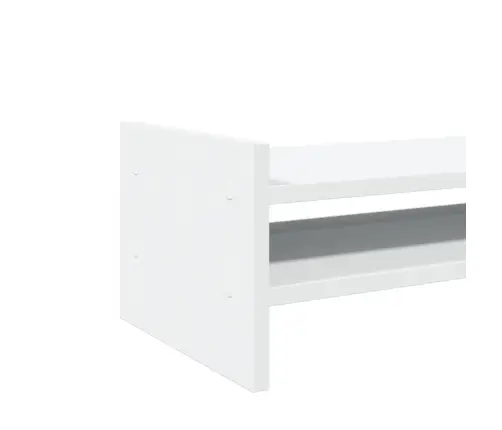 Monitora Paliktnis, Balts, 50X27X20 Cm, Konstruēts Koks Vidaxl