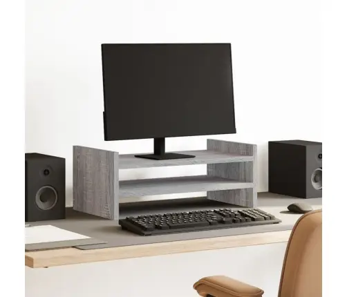 Monitora Paliktnis, Ozola Krāsa, 50X27X20 Cm, Konstruēts Koks Vidaxl