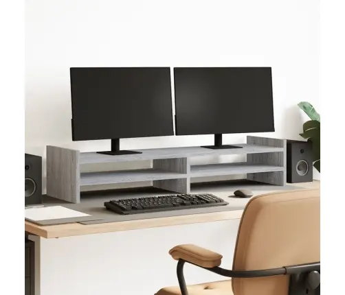 Monitorialus, Hall Sonoma Tamm, 100X27X20 cm Tehispuit