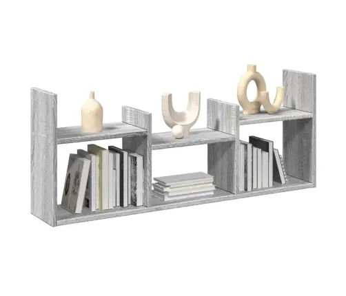 Sienas Skapītis, 100X18X40 Cm, Pelēka Koka, Inženierijas Koks Vidaxl