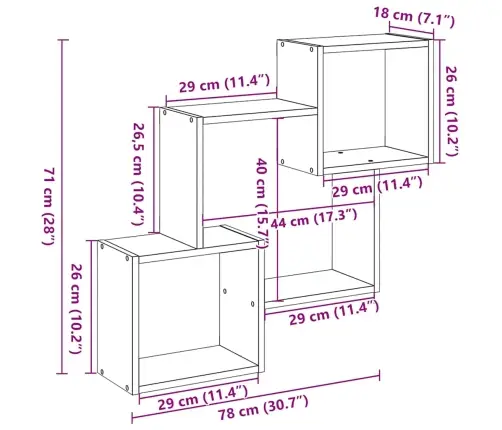 Seinakapp, 78X18X71 cm Valge, Tehispuit