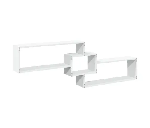 Sienas Skapītis, 158X18X53 Cm, Balts, Inženierijas Koks Vidaxl