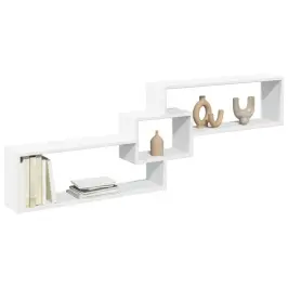 Sienas Skapītis, 158X18X53 Cm, Balts, Inženierijas Koks Vidaxl