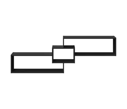 Sienas Skapītis, 158X18X53 Cm, Melns, Inženierijas Koks Vidaxl