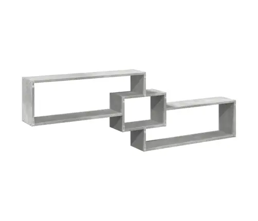 Sienas Skapītis, 158X18X53 Cm, Betona Pelēks, Inženierijas Koks Vidaxl