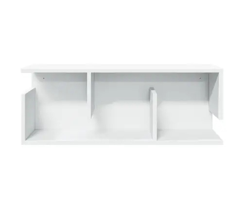 Sieninė Spintelė, Baltos Spalvos, 80X20X30cm Apdirbta Mediena