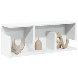 Sieninė Spintelė, Baltos Spalvos, 80X20X30cm Apdirbta Mediena