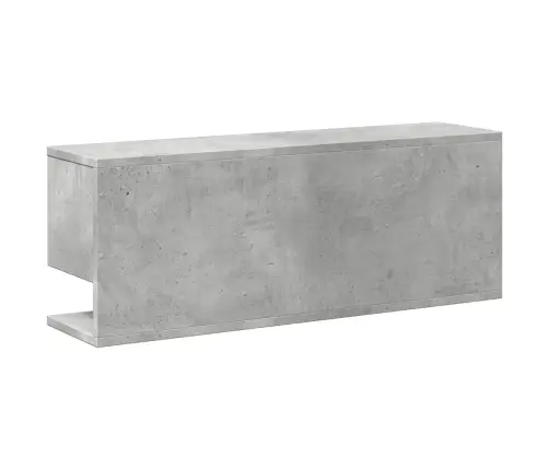 Sienas Skapītis, 80X20X30 Cm, Betona Pelēks, Inženierijas Koks Vidaxl