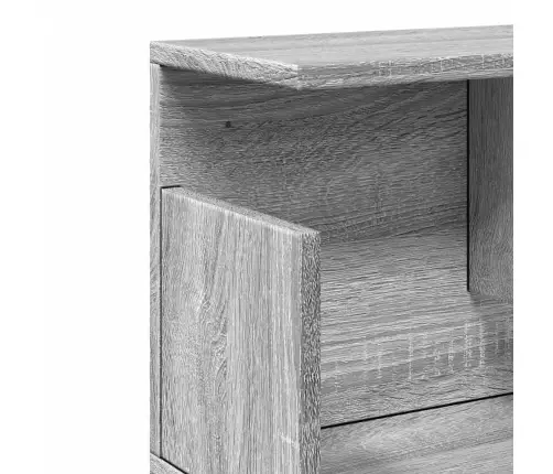 Seinakapp, 80X20X30 cm Hall Sonoma Tamm, Tehispuit