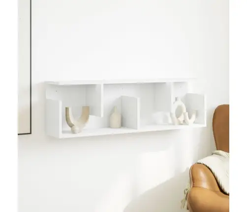 Sienas Skapītis, 100X20X30 Cm, Balts, Inženierijas Koks Vidaxl