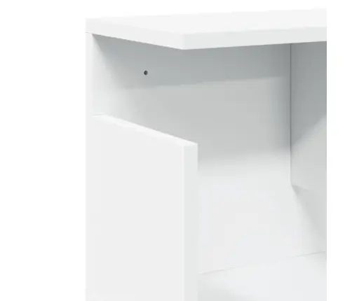 Sienas Skapītis, 100X20X30 Cm, Balts, Inženierijas Koks Vidaxl