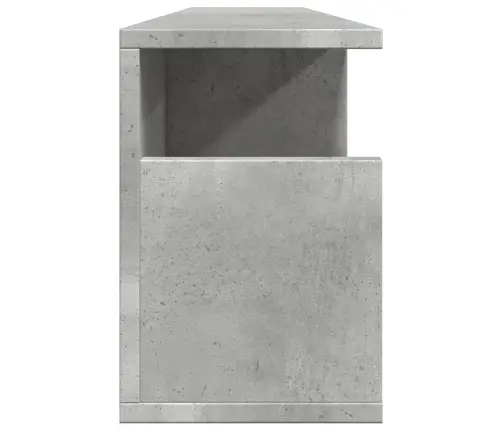 Sieninė Spintelė, Betono Pilka, 100X20X30cm Apdirbta Mediena