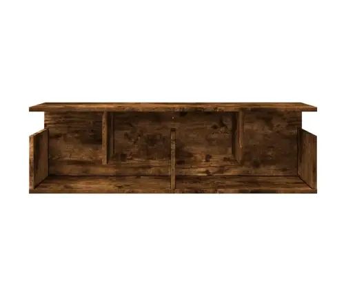 Sieninė Spintelė, Dūminio Ąžuolo, 100X20X30cm Apdirbta Mediena