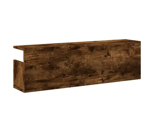 Sieninė Spintelė, Dūminio Ąžuolo, 100X20X30cm Apdirbta Mediena