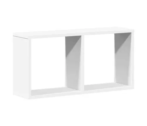 Sienas Skapītis, 60X16X30 Cm, Balts, Inženierijas Koks Vidaxl