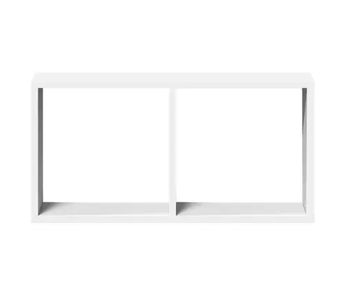 Sienas Skapītis, 60X16X30 Cm, Balts, Inženierijas Koks Vidaxl