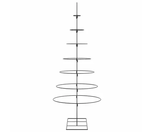 Metalinė Kalėdų Eglutė, Juodos Spalvos, 180 Cm