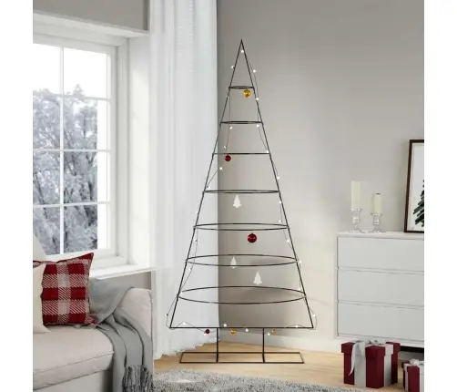 Metalinė Kalėdų Eglutė, Juodos Spalvos, 210Cm