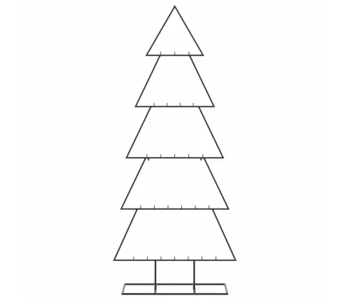 Dekoratīva Ziemassvētku Eglīte, Metāls, Melna, 150 Cm Vidaxl
