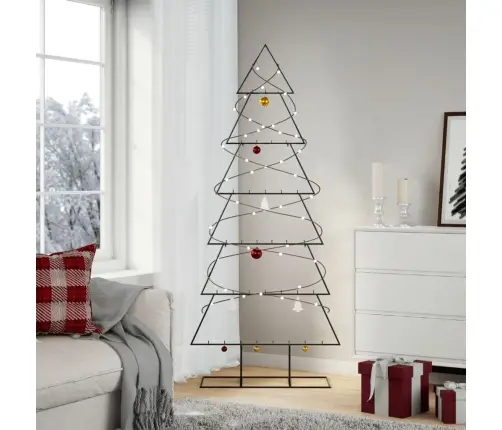 Ziemassvētku Eglīte, Metāls, Koka Pamatne, Melna, 180 Cm Vidaxl Ziemassvētku Eglīte, Metāls, Koka Pamatne, Melna, 180 Cm Vidaxl