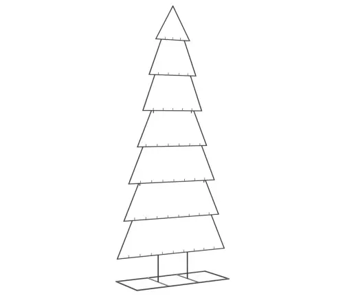 Ziemassvētku Eglīte, Metāls, Koka Pamatne, Melna, 210 Cm Vidaxl