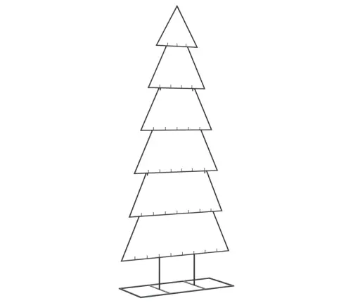 Ziemassvētku Eglīte, Metāls, Koka Pamatne, Melna, 210 Cm Vidaxl