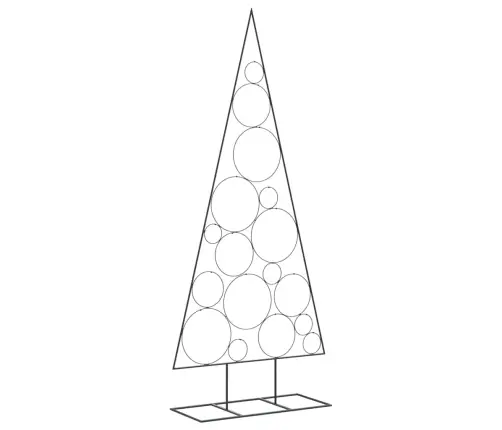 Ziemassvētku Eglīte, Metāls, Koka Pamatne, Melna, 180 Cm Vidaxl